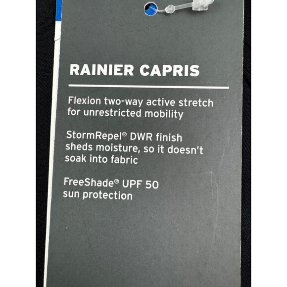 Eddie Bauer Rainier Capris Black Lightweight Activewear Hiking Women's Size 10 - Picture 6 of 9